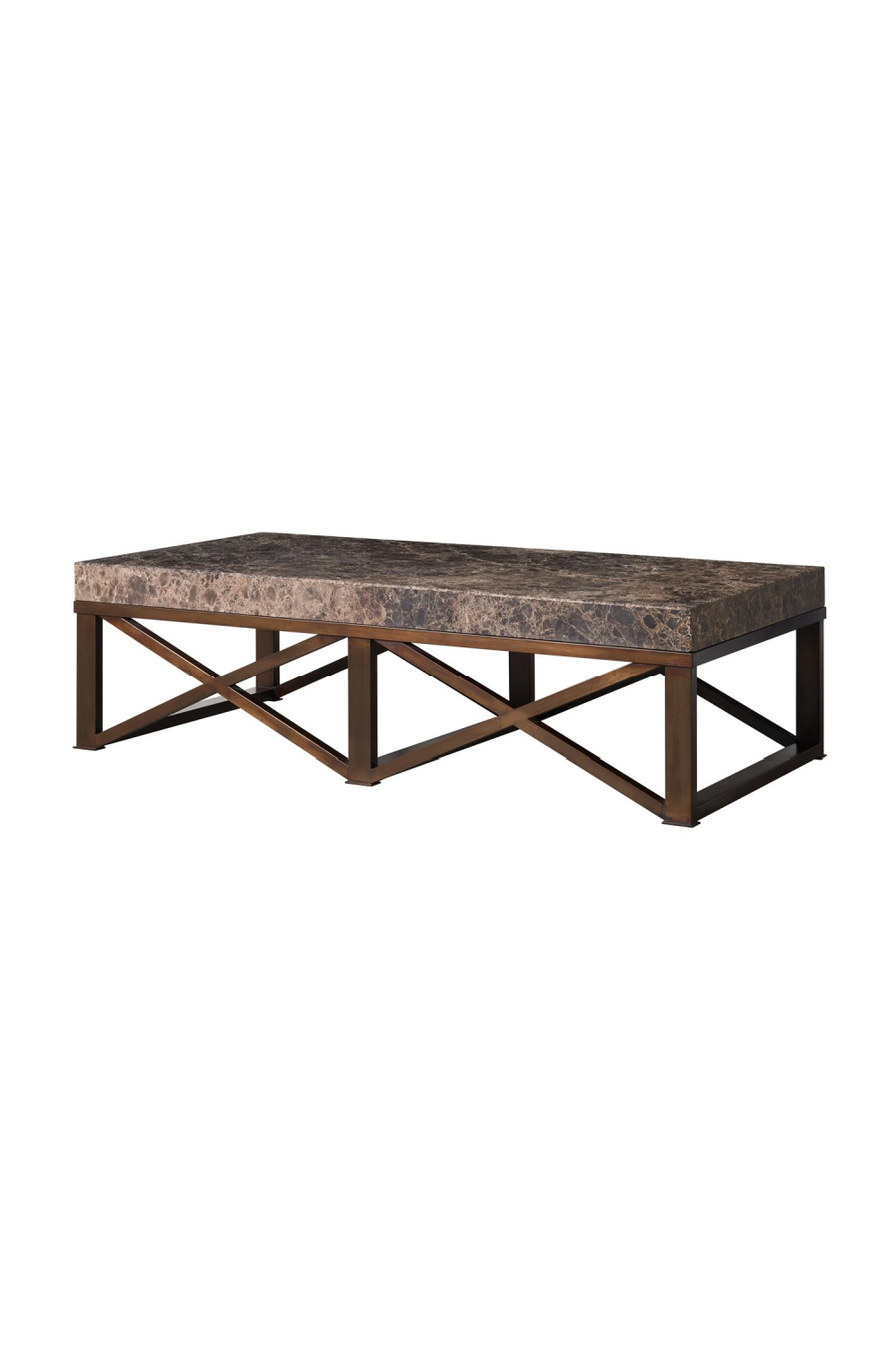 Dark Brown Marble Coffee Table |Andrew Martin Giorgio | Oroa.com
