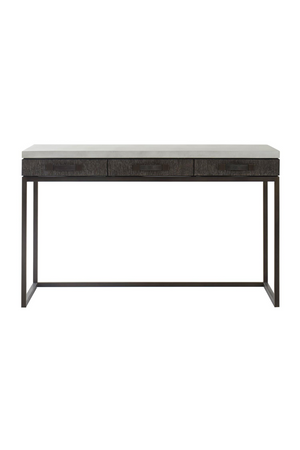 Concrete Top 3-Drawer Desk | Andrew Martin Emerson | Oroa.com