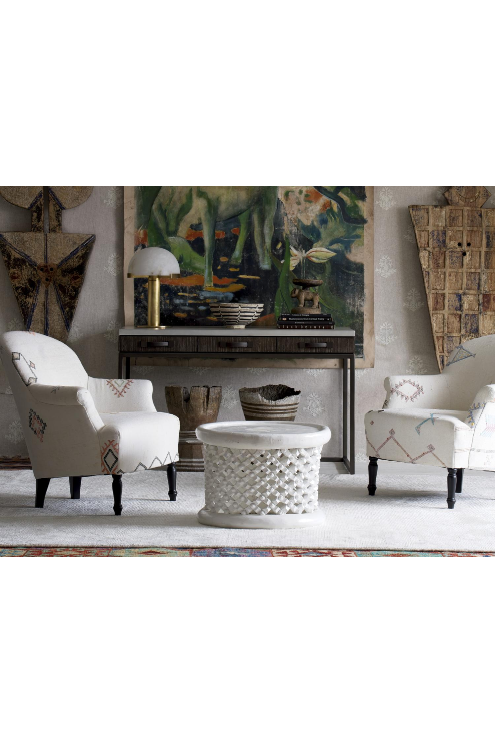 Concrete Top 3-Drawer Desk | Andrew Martin Emerson | Oroa.com