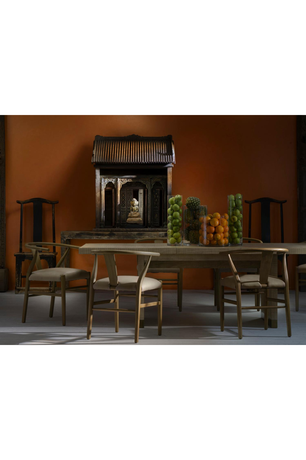 Wooden Ash Extending Dining Table | Andrew Martin Raffles