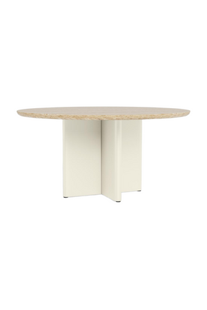 Outdoor Aluminium Round Dining Table | Andrew Martin Caicos | Woodfurniture.com