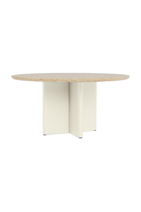 Outdoor Aluminium Round Dining Table | Andrew Martin Caicos | Woodfurniture.com