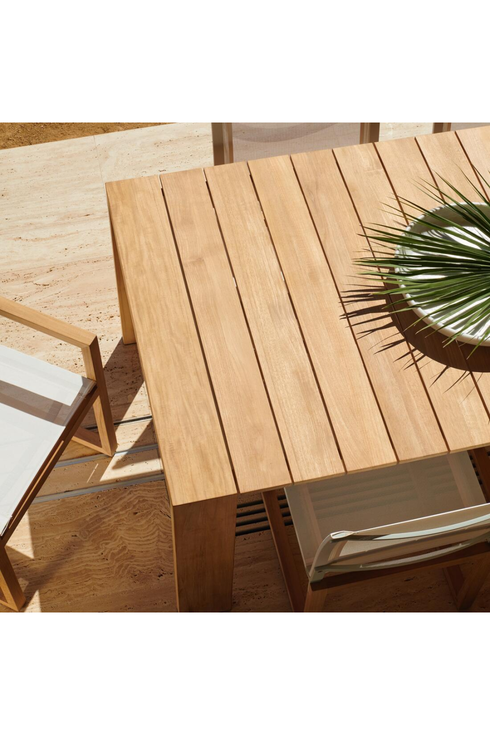 Slatted Teak Outdoor Dining Table | Andrew Martin Hayman | Oroa.com