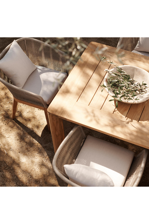 Teak Outdoor Extending Dining Table | Andrew Martin Byron | Oroa.com