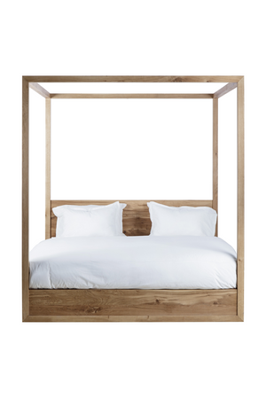 Reclaimed French Oak Poster King Bed | Andrew Martin Otis | Oroa.com