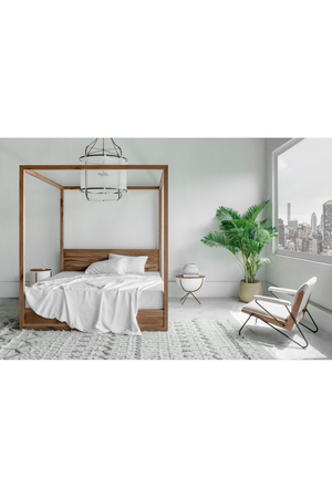 Reclaimed French Oak Poster King Bed | Andrew Martin Otis | Oroa.com