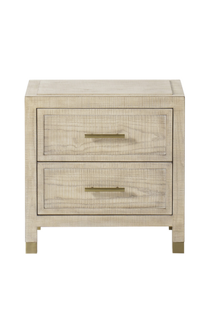 2 Drawer Natural Nightstand | Andrew Martin Raffles | OROA.com