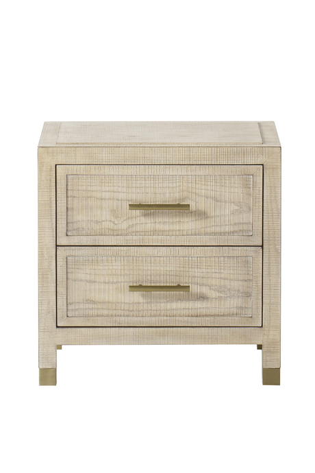 2 Drawer Natural Nightstand | Andrew Martin Raffles | OROA.com