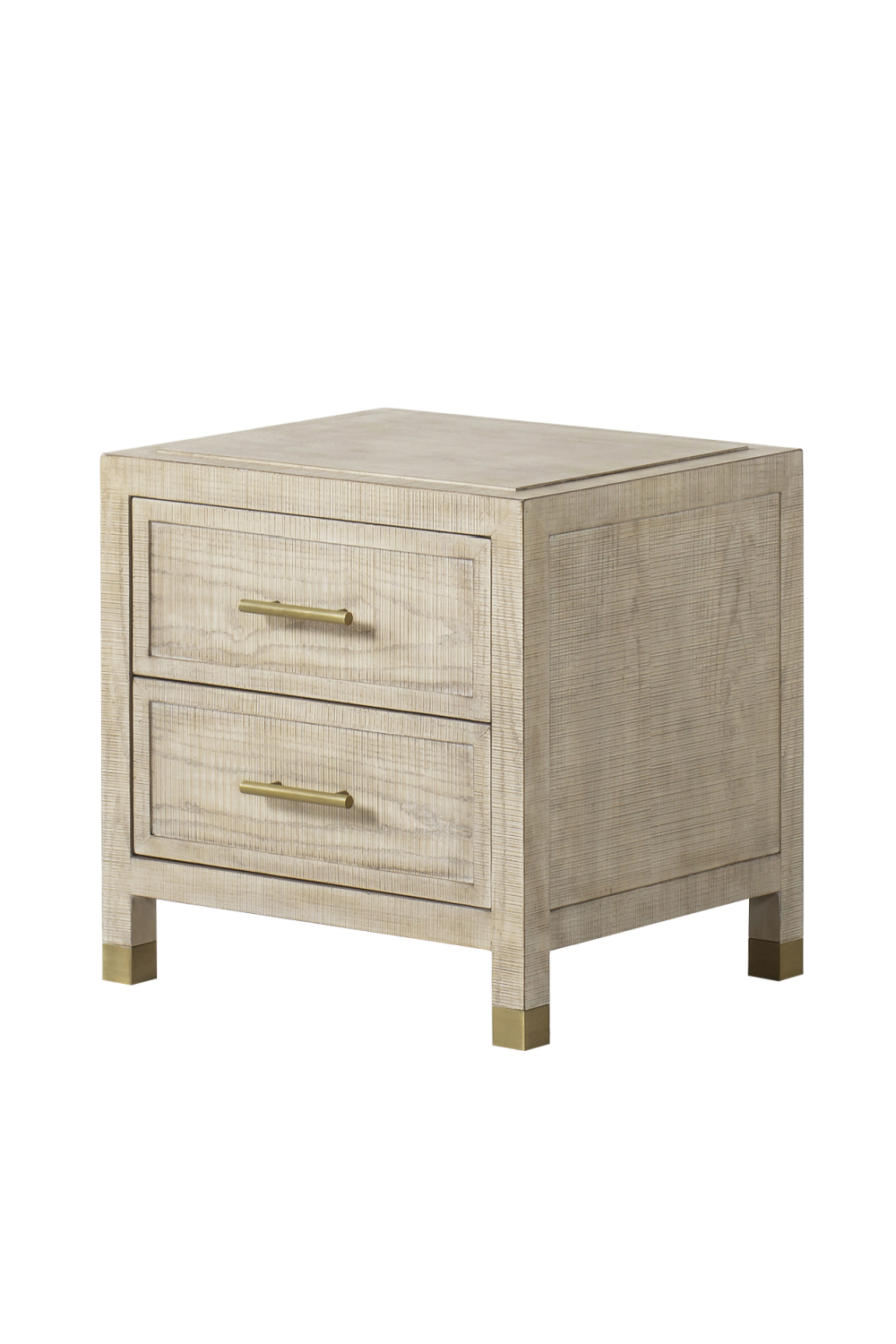 2 Drawer Natural Nightstand | Andrew Martin Raffles | OROA.com
