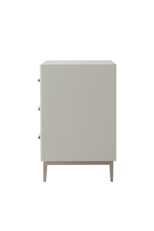 Gray Shagreen Three Drawer Nightstand | Andrew Martin Alice | OROA.com