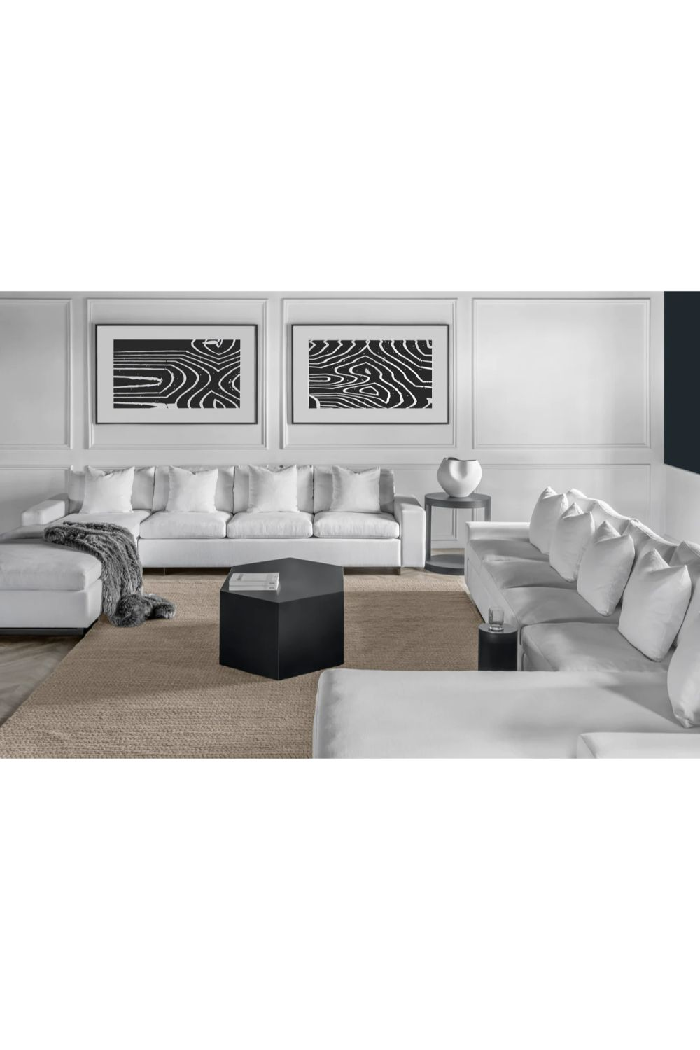 Modern White Modular Sofa | Andrew Martin Jackson