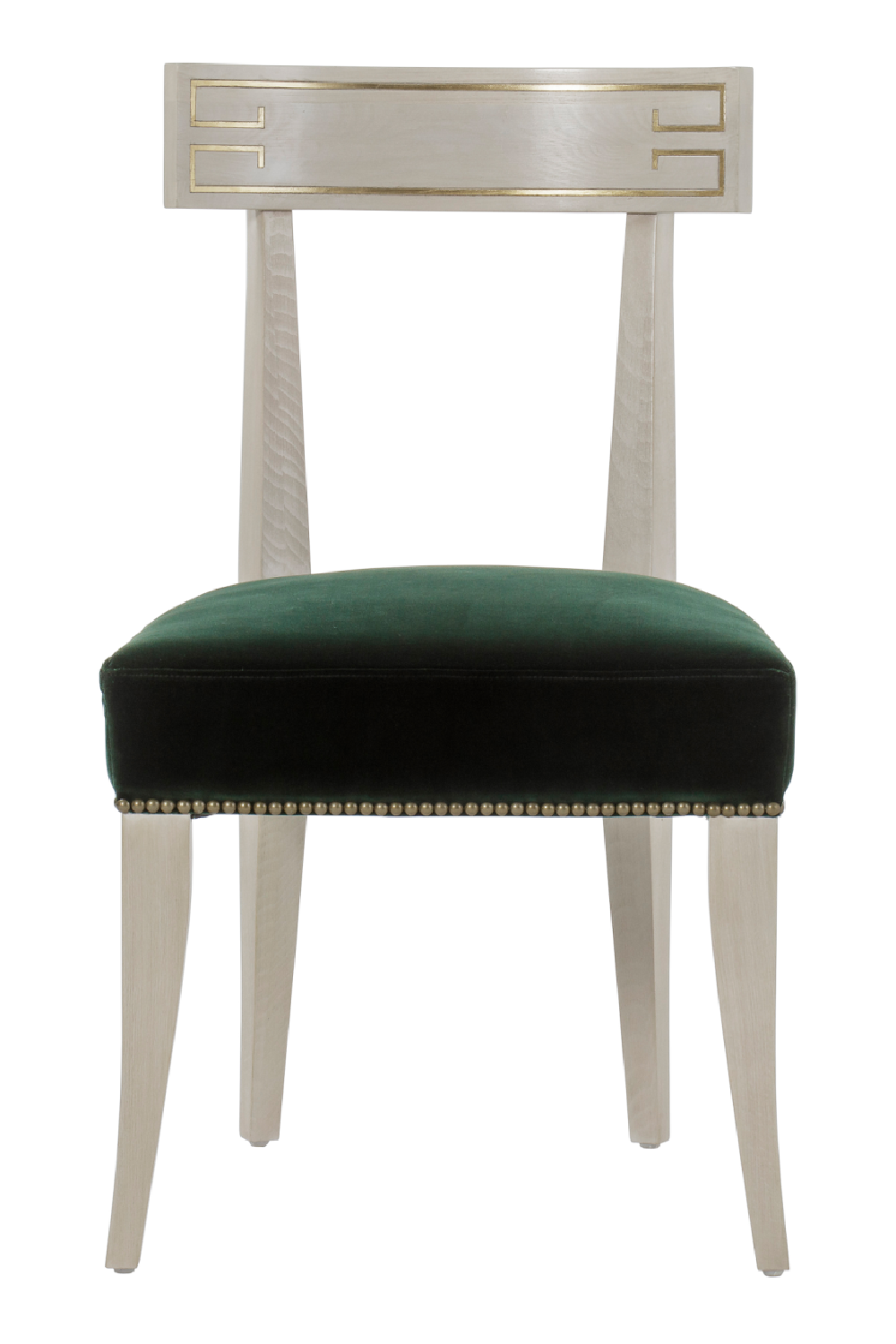 Green Studded Seat Carved Chair | Andrew Martin Zelia | OROA