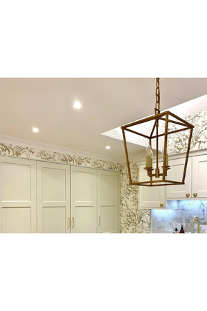 Iron Framed Candle Pendant Lamp | Andrew Martin Darlana | Oroa.com