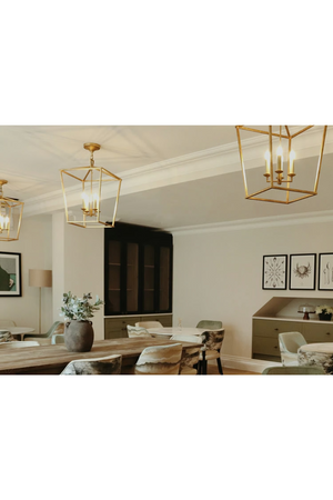 Iron Framed Candle Pendant Lamp | Andrew Martin Darlana | Oroa.com