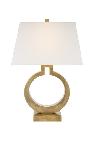 Circular Base Modern Table Lamp | Andrew Martin Ring Form | OROA.com