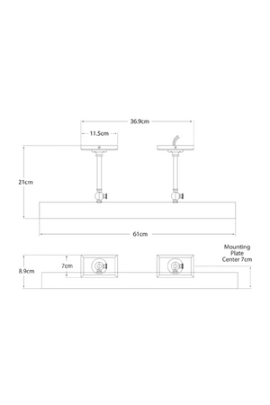 Tubular Gold Wall Light S | Andrew Martin Cabinet Maker's | Oroa.com