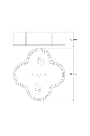 Clover-Shaped Ceiling Lamp | Andrew Martin Basil | Oroa.com