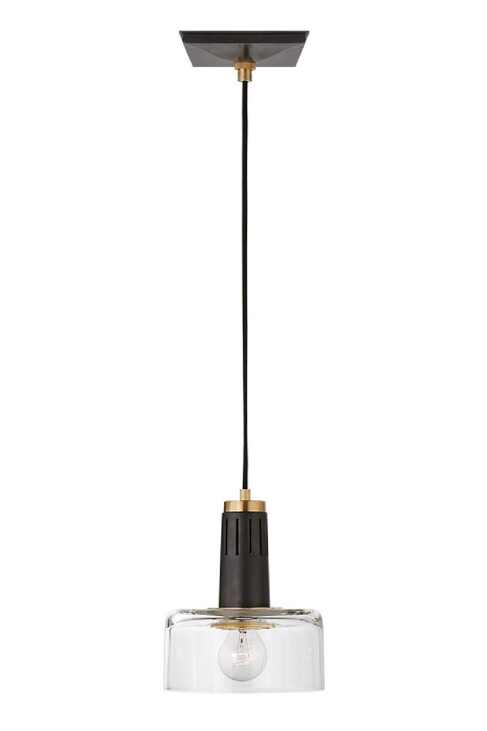 Industrial Style Glass Pendant Lamp | Andrew Martin Iris | Oroa.com