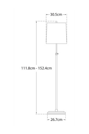 Linen Shade Floor Lamp | Andrew Martin Bryant | Oroa.com