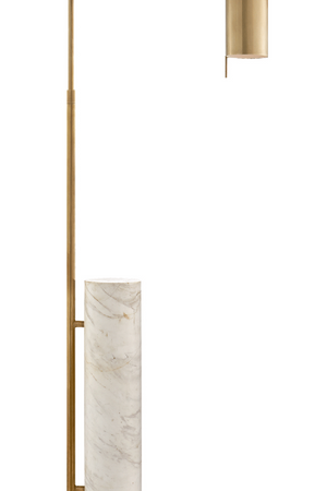 White Marble Base Floor Lamp | Andrew Martin Alma | Oroa.com