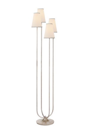 Four Linen Shades Modern Floor Lamp | Andrew Martin | OROA.com