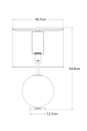 Orb Table Lamp | Andrew Martin Elsie | Oroa.com