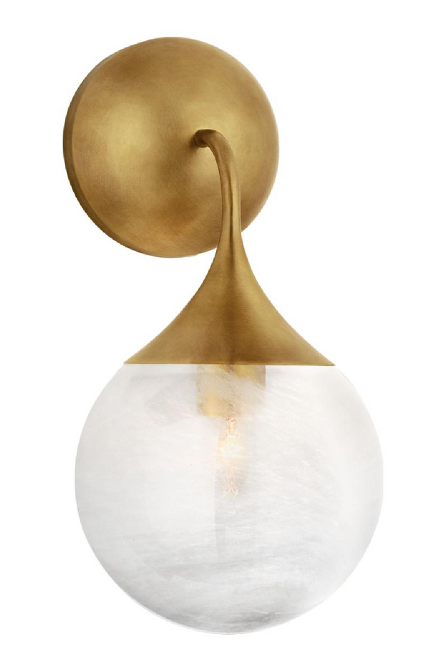 Antique Brass Single Wall Light | Andrew Martin Cristol | Oroa.com