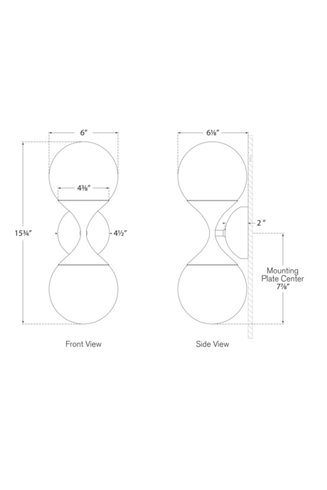 Antique Brass Double Wall Light | Andrew Martin Cristol | Oroa.com