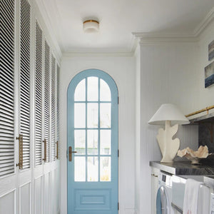   Inverted Round Alabaster Ceiling Lamp | Oroa.com