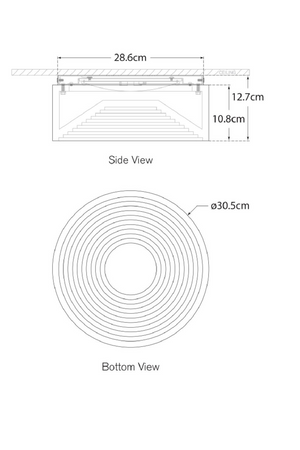 Inverted Round Alabaster Ceiling Lamp | Andrew Martin Otto | Oroa.com