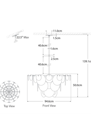 Glass Plates Chandelier | Andrew Martin Loire | Oroatrade.com