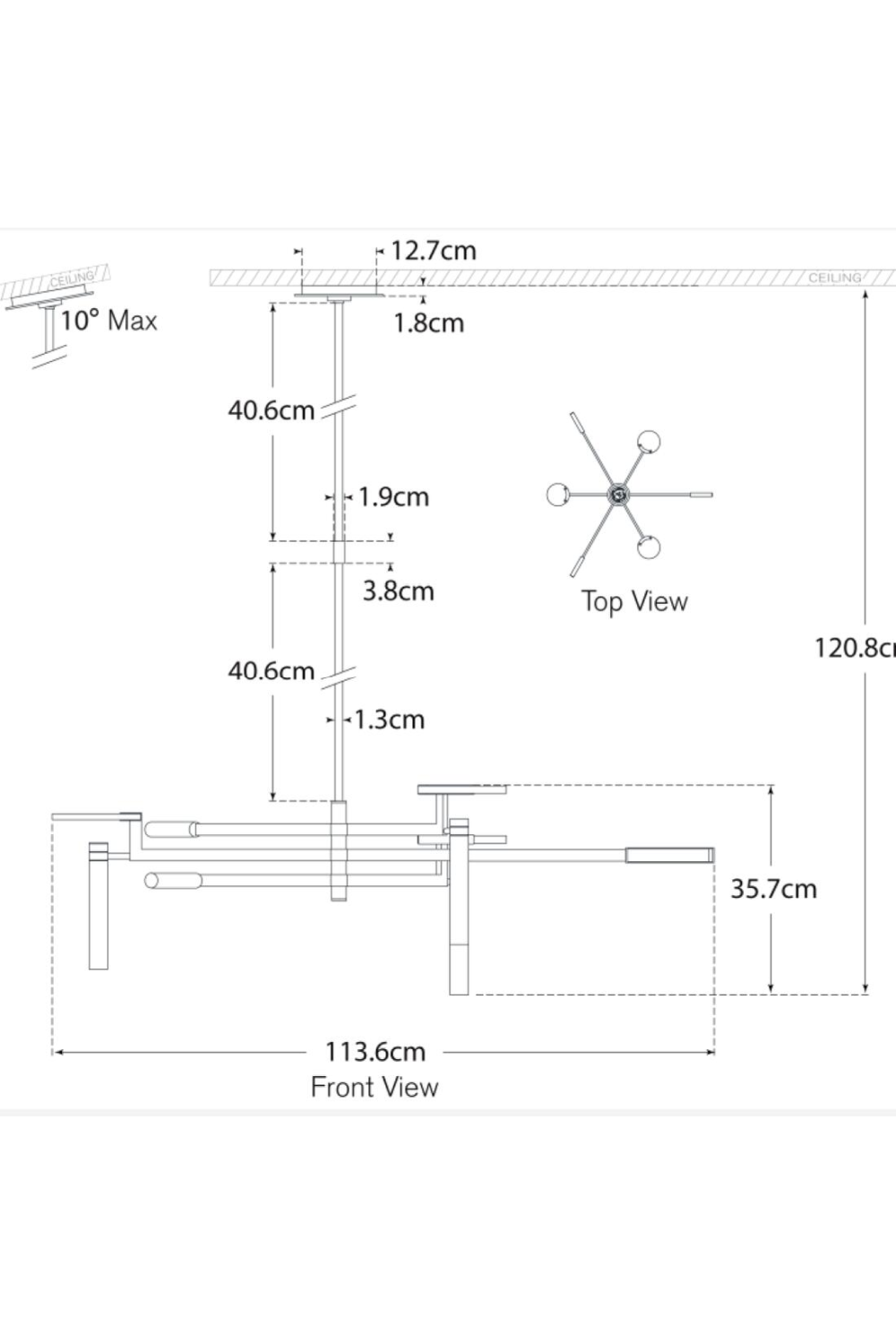 Floating Disc Rotational Chandelier | Andrew Martin Melange | Oroa.com