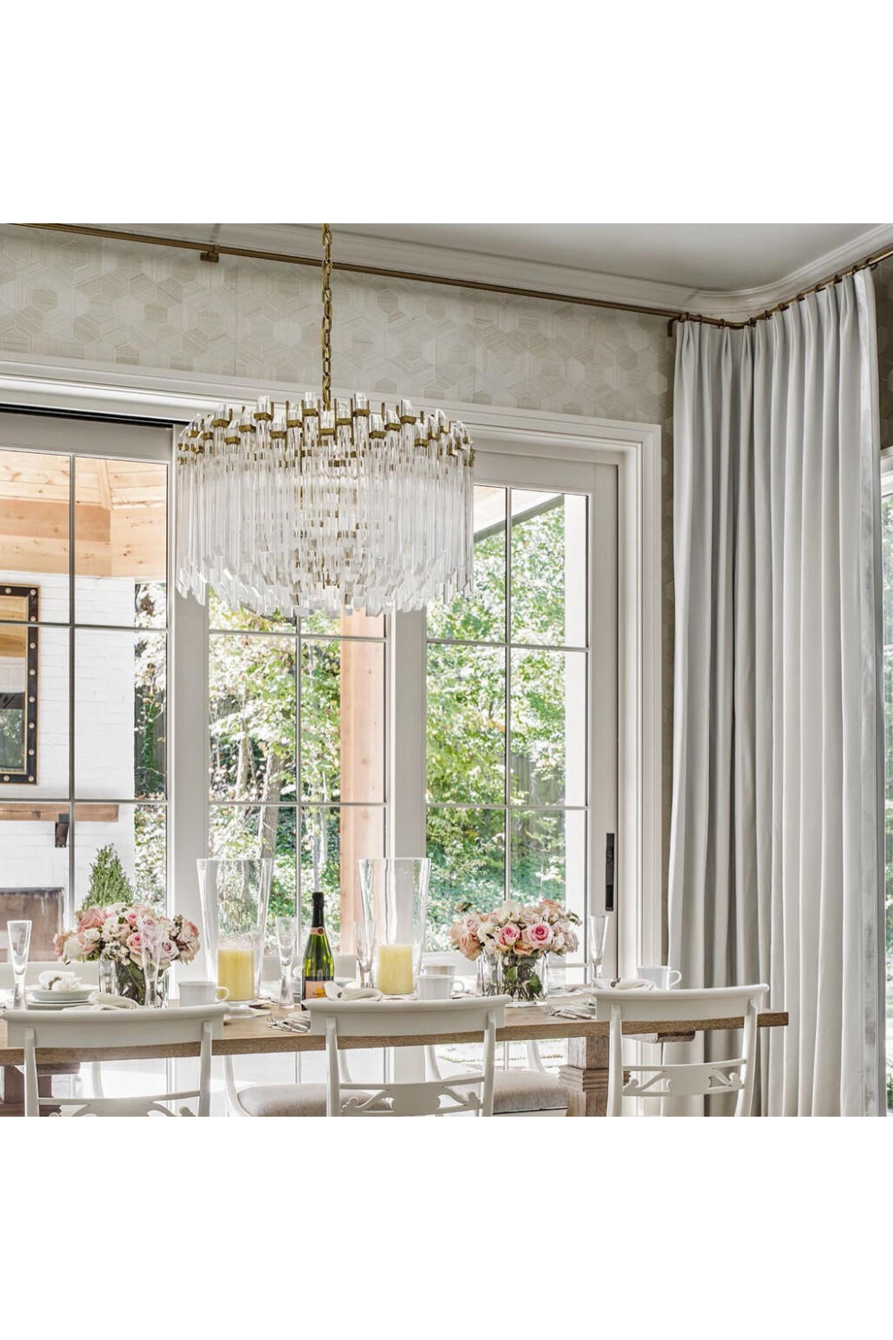 Modern Drum Chandelier | Andrew Martin Adele | Oroa.com