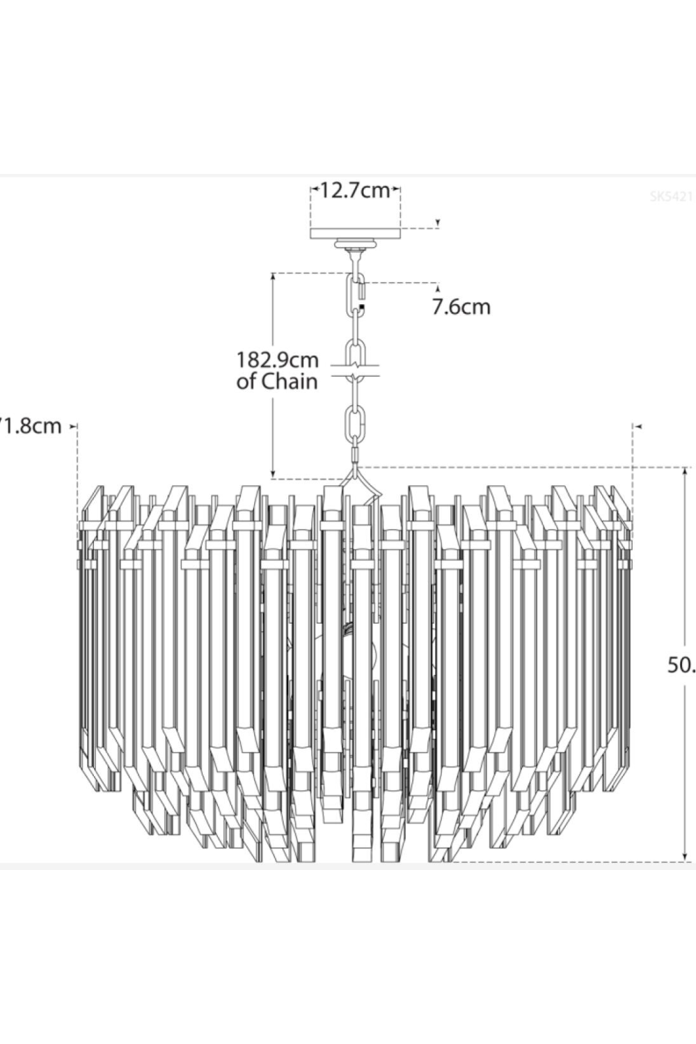 Modern Drum Chandelier | Andrew Martin Adele | Oroa.com