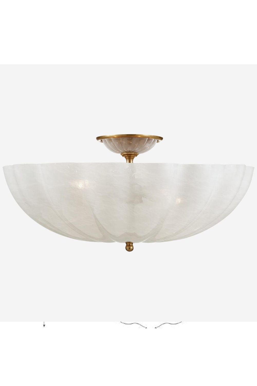 Scalloped Glass Bowl Ceiling Lamp | Andrew Martin Rosehill | Oroa.com
