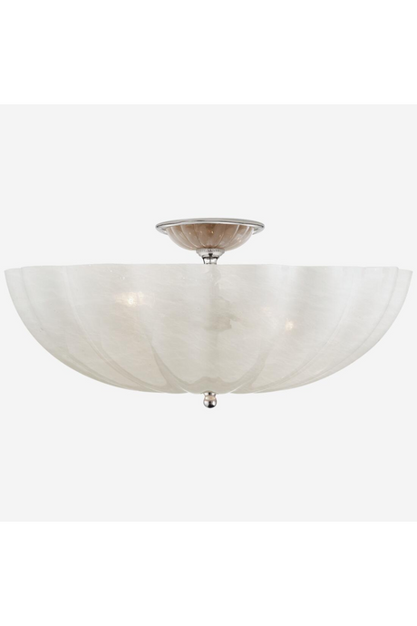 Scalloped Glass Bowl Ceiling Lamp | Andrew Martin Rosehill | Oroa.com