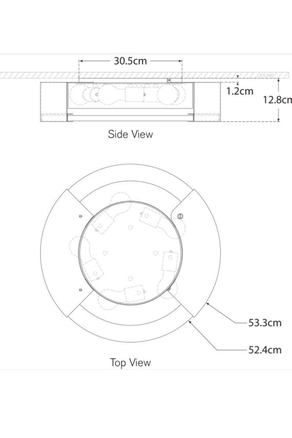Round Alabaster Ceiling Lamp | Andrew Martin Melange | Oroa.com
