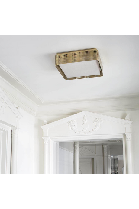 Perforated Square Ceiling Lamp | Andrew Martin Precision | Oroa.com