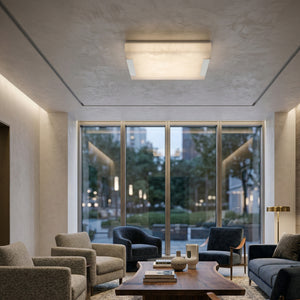   Carved Alabaster Ceiling Lamp | Oroa.com