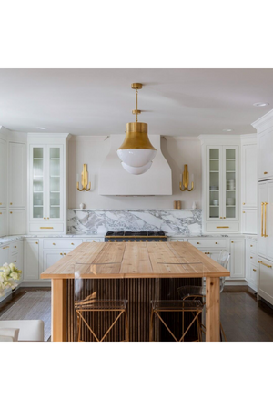 Curved Metal Pendant Lamp | Andrew Martin Precision | Oroa.com