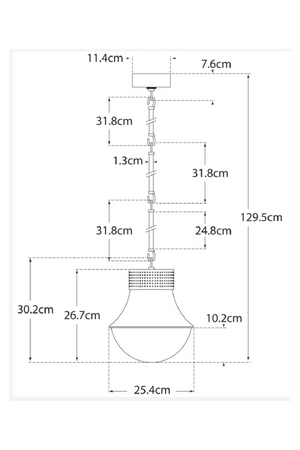 Curved Metal Pendant Lamp | Andrew Martin Precision | Oroa.com
