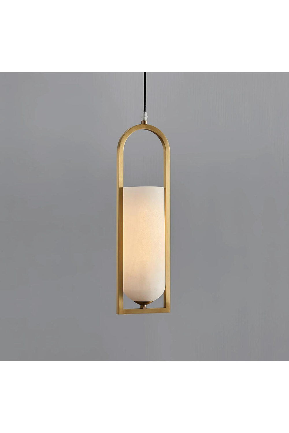 Elongated Alabaster Pendant Lamp | Andrew Martin Melange | Oroa.com