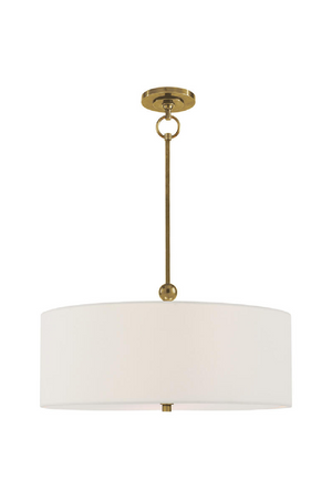 White Linen Shade Ceiling Lamp | Andrew Martin Reed | Oroa.com