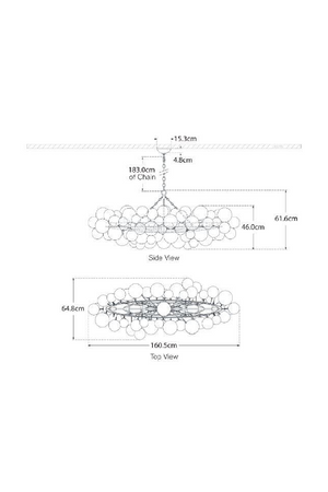 Swirl Patterned Glass Orbs Chandelier | Andrew Martin Talia | Oroa.com