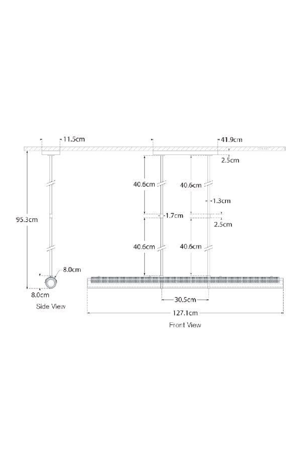 Linear LED Pendant Lamp | Andrew Martin Precision | Oroa.com
