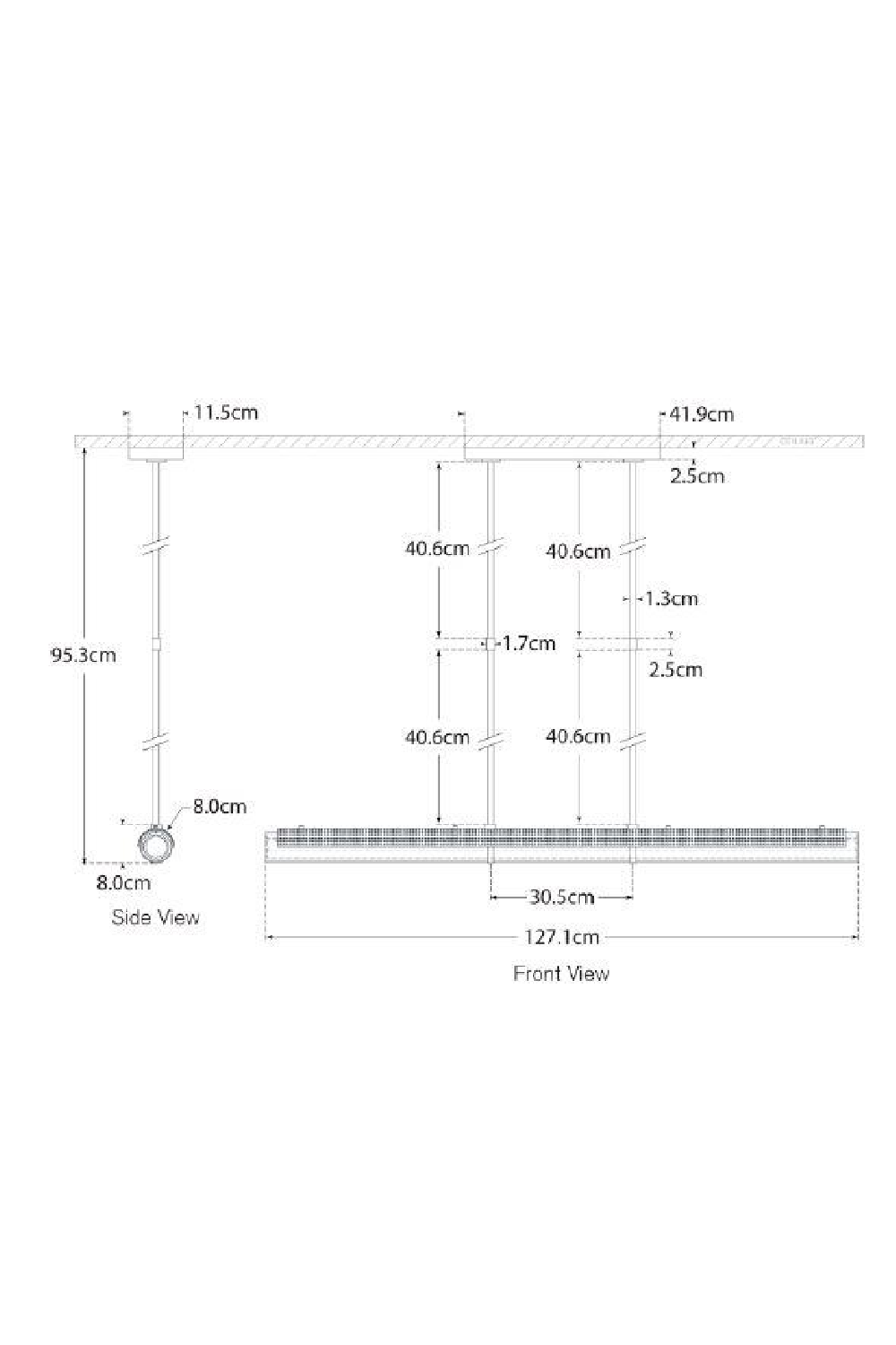 Linear LED Pendant Lamp | Andrew Martin Precision | Oroa.com