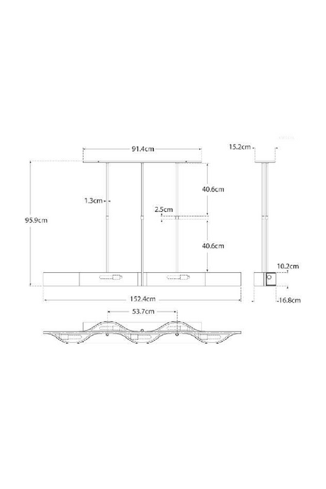 Curved Linear Pendant Lamp | Andrew Martin Avant | Oroa.com