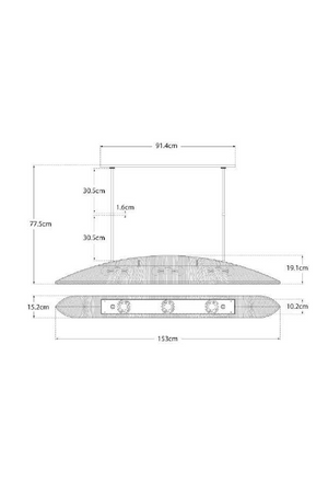 Striated Metal Pendant Lamp | Andrew Martin Utopia