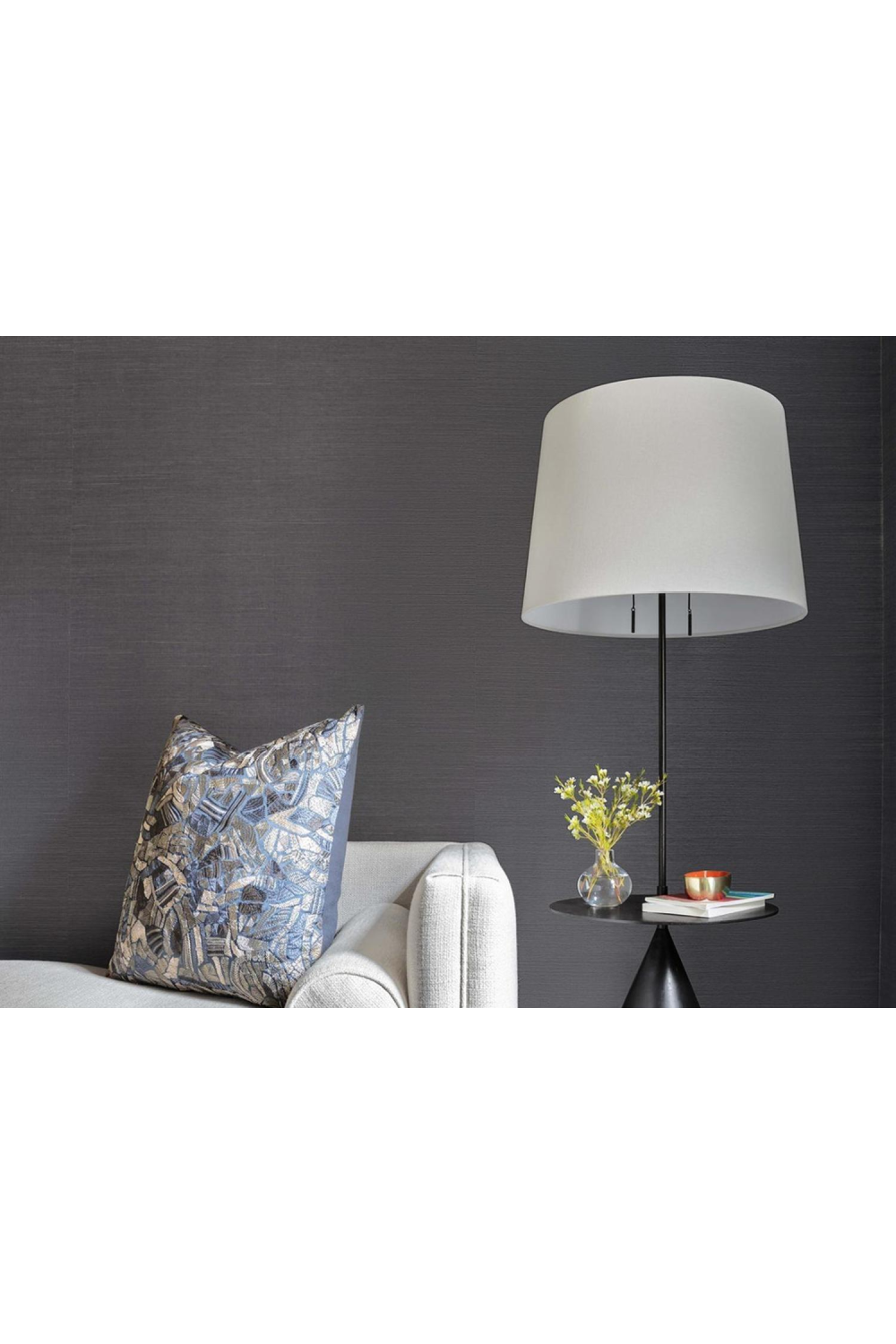 Black Aged Iron Floor Lamp | Andrew Martin Zephyr | Oroa.com