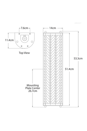 Vintage Crystal Wall Lamp | Andrew Martin Eaton | Oroa.com